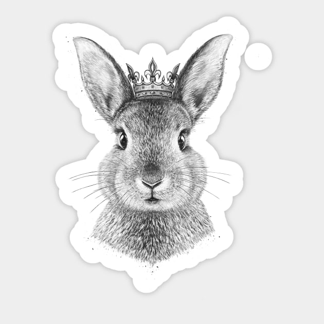 Queen rabbit Sticker by kodamorkovkart